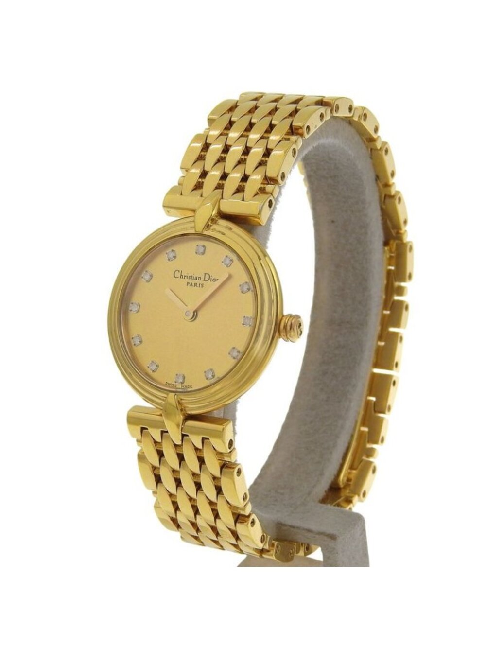 Dior Gold Plated Quartz Analog Display Dial Watch - Picture 2 of 8